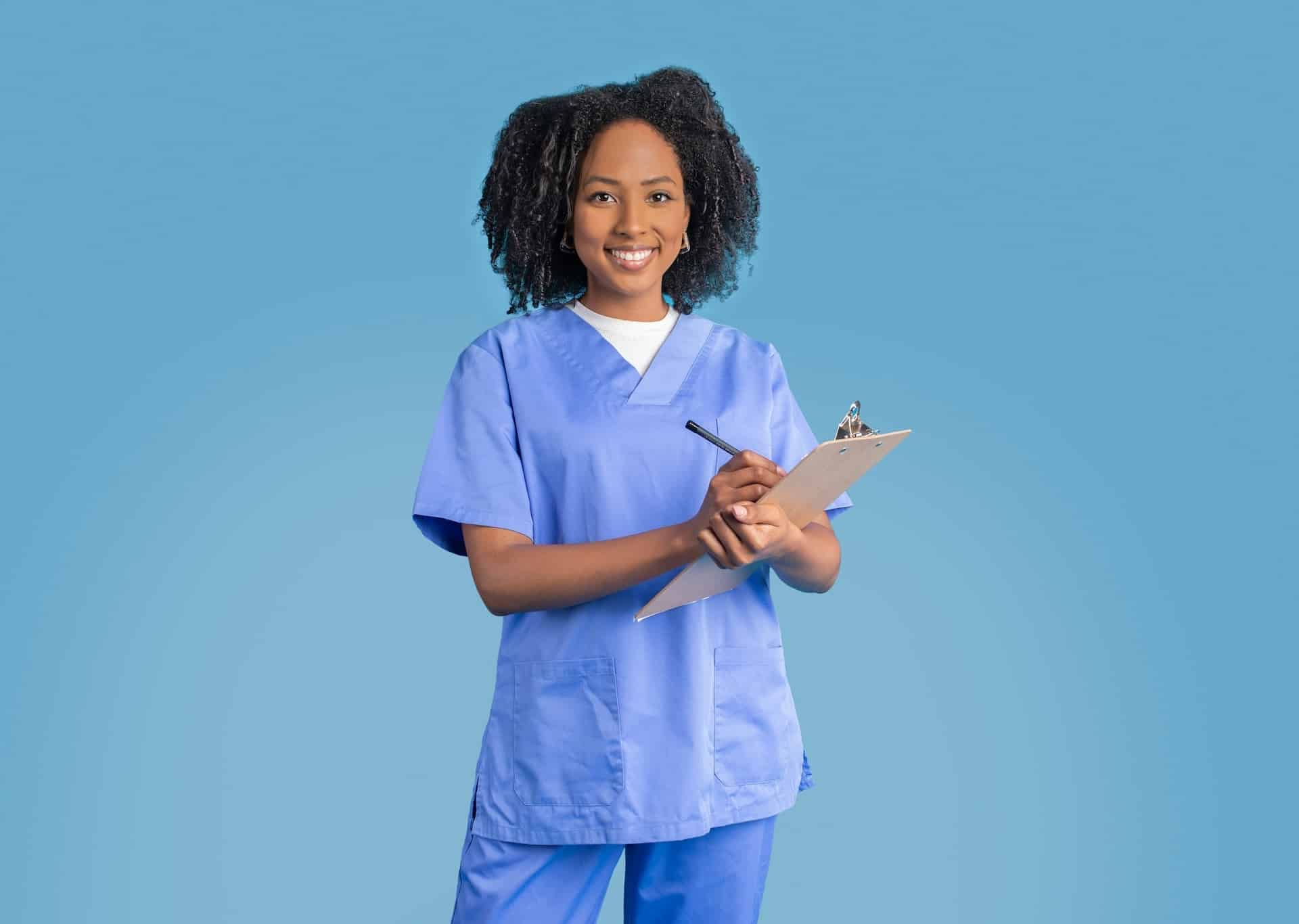 medical-professional-updating-checklist